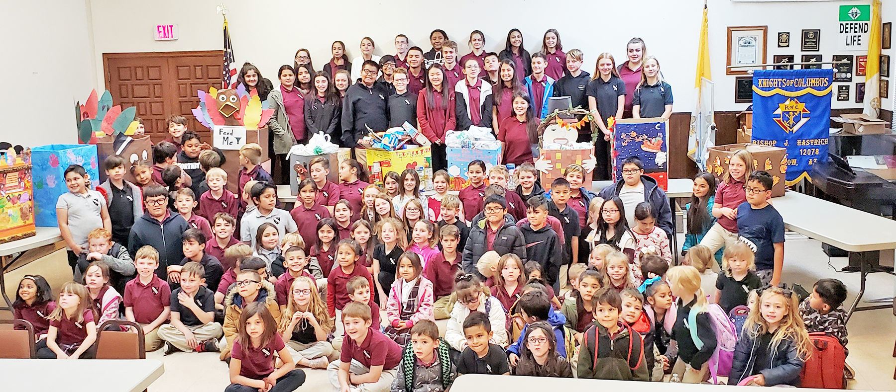 St. Anthony School’s food drive is great success